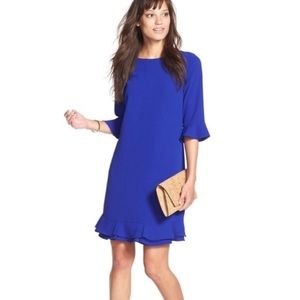 Cece by Cynthia Steffe 3/4 ruffle hem dress